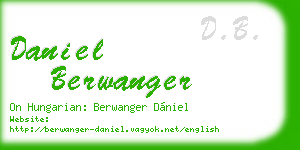daniel berwanger business card